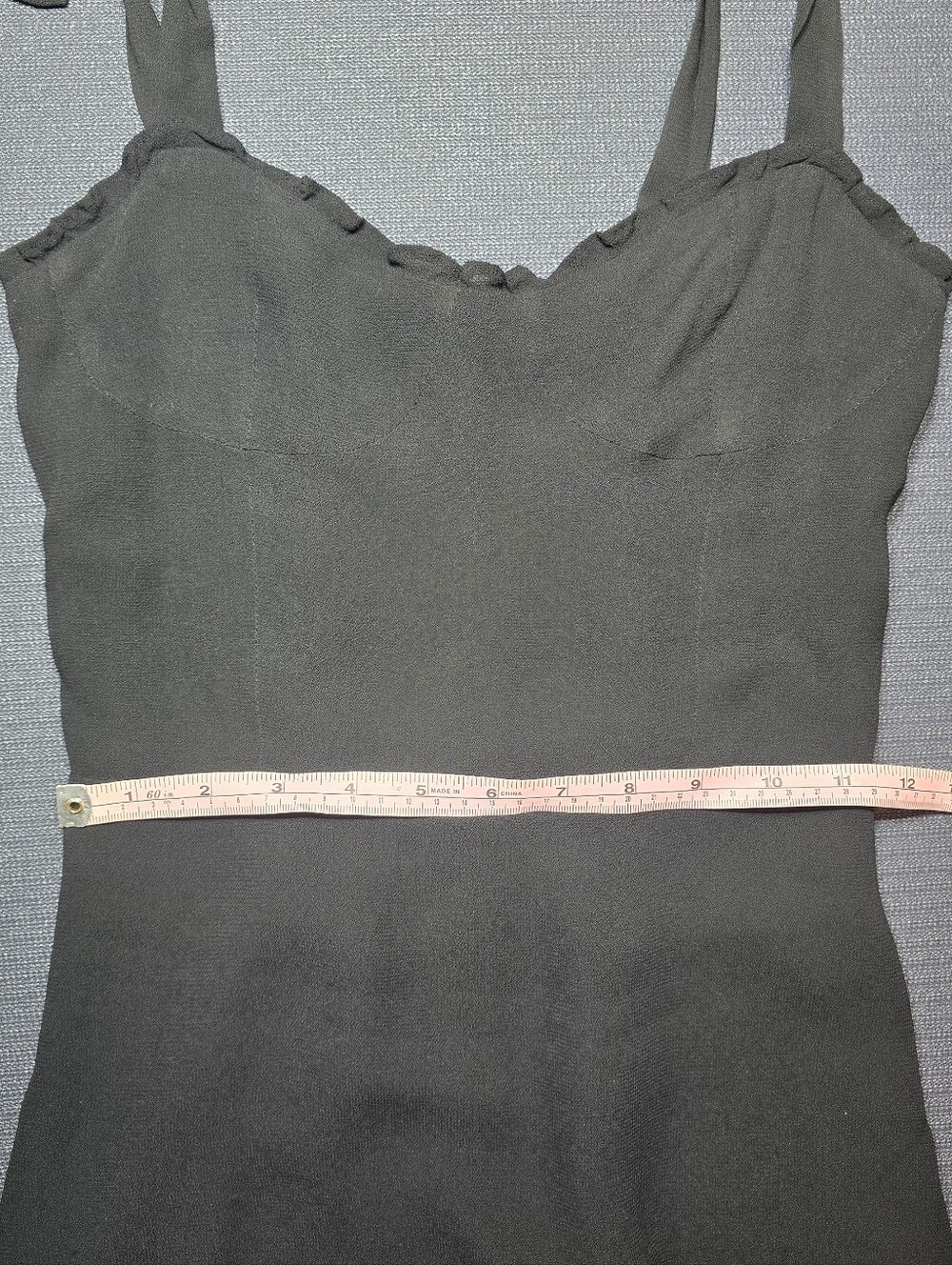 Reformation Christine Dress Black Mini Size 4 - Picture 8 of 11